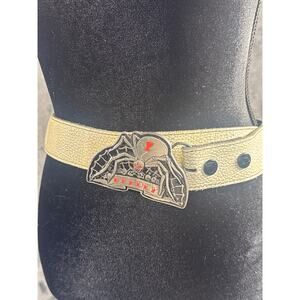 VTG Y2K 2006 Pewter Spider Grunge Goth EMO Belt size 30-32